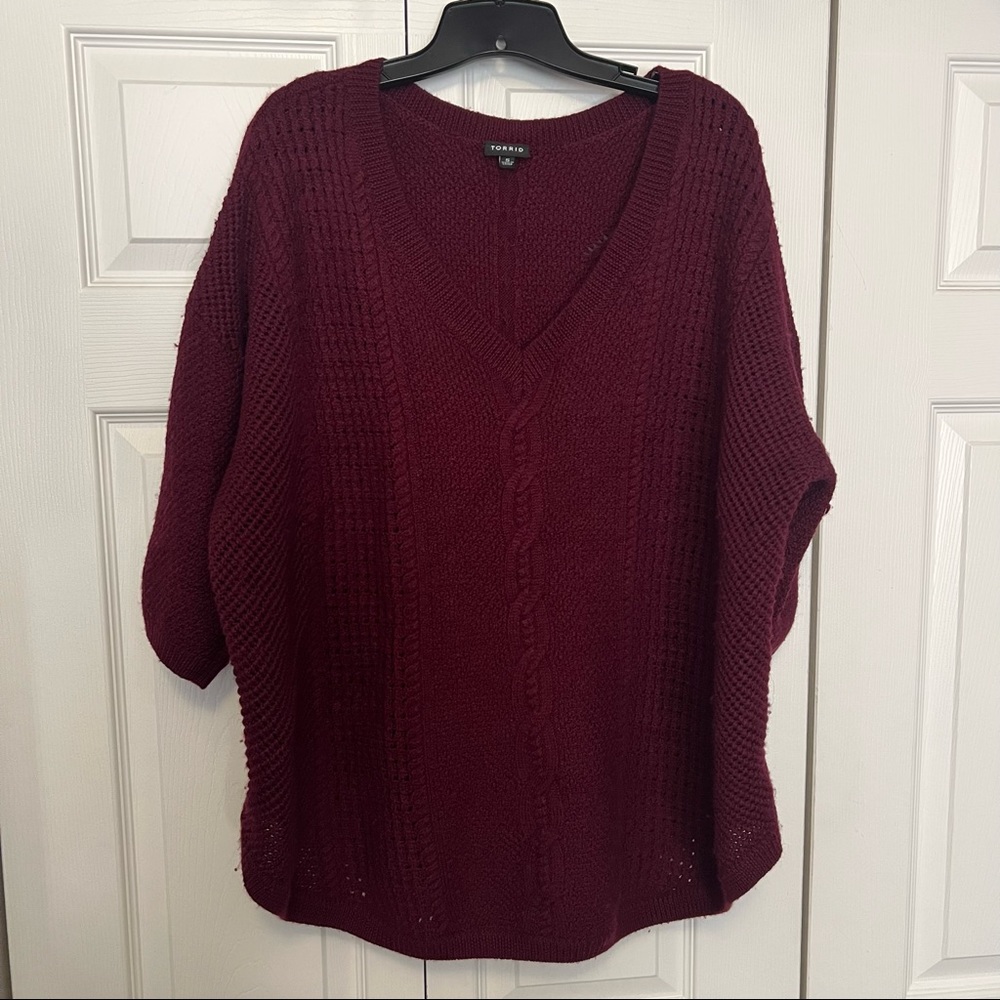 Torrid merlot sweater